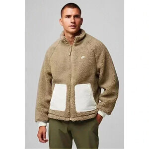 Fabletics The Apres jacket Full Zip Jacket Beige Mens Size XXL